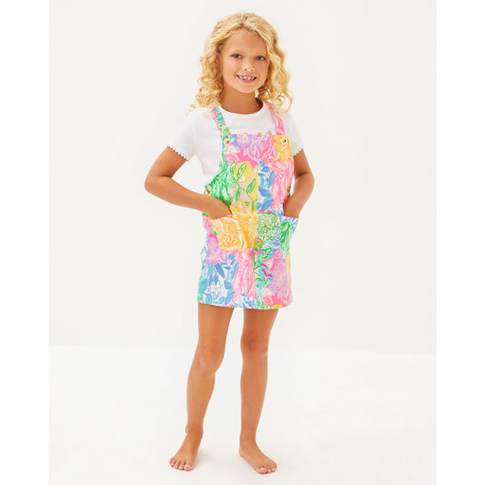 Varney Overall Dress - Multi Bright Delight Patch