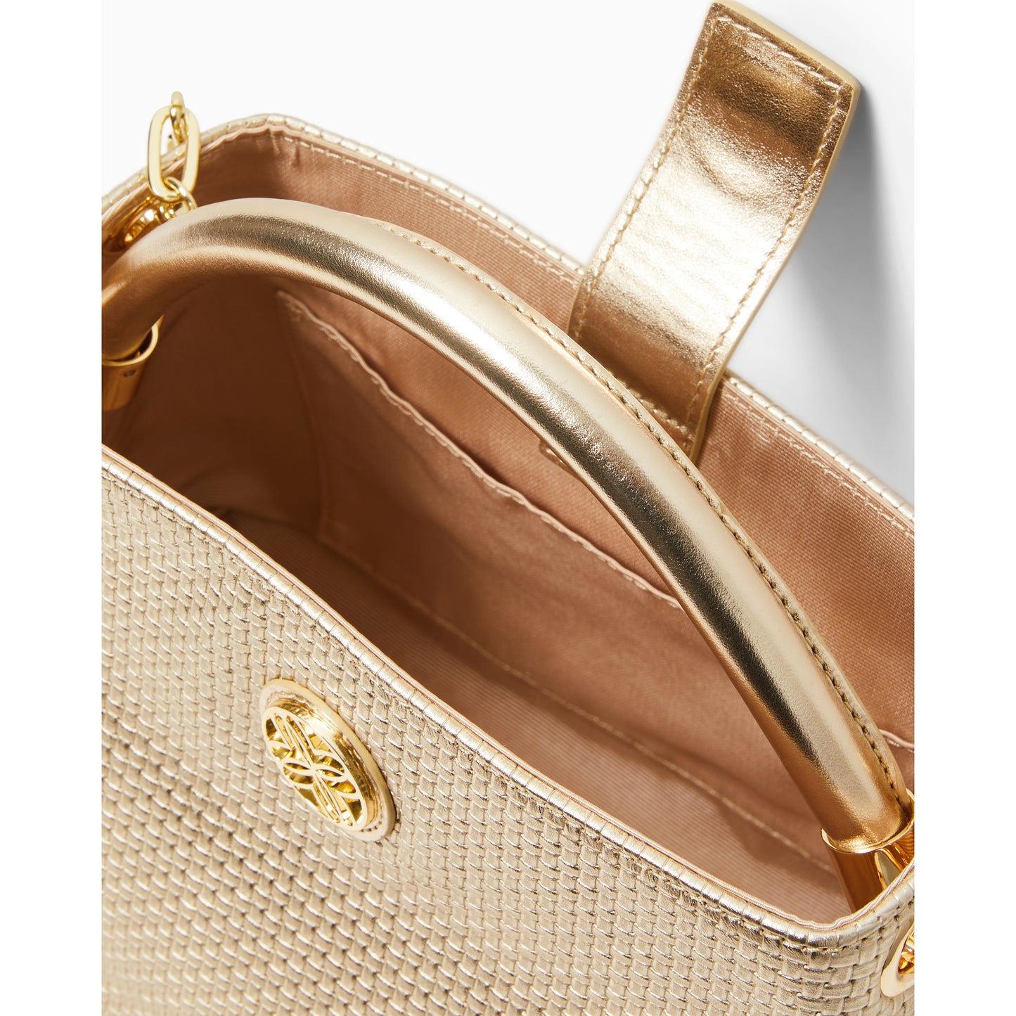 Vivette Top Handle Bag - GOLD METALLIC